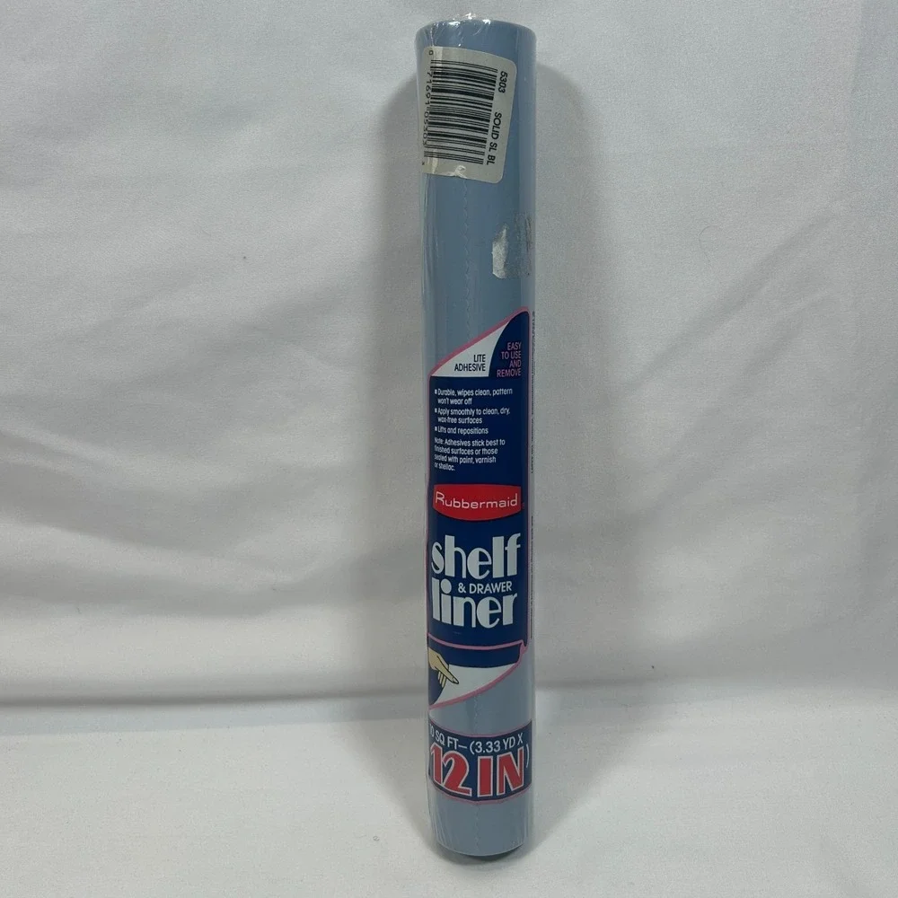 Vintage Rubbermaid Shelf Liner 1990 w/Back Adhesive 10ft x‎ 12